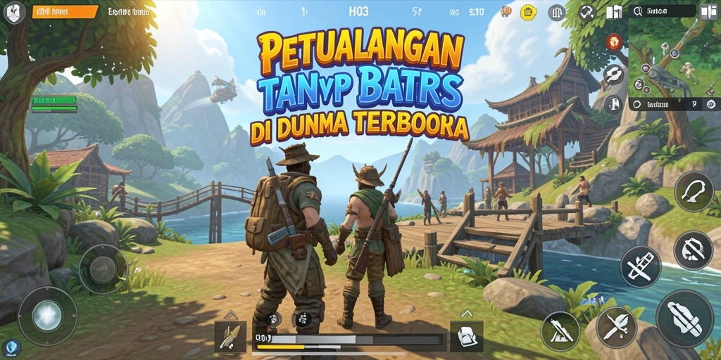 Tangkapan layar dari gameplay H03 yang menampilkan dunia terbuka yang luas.