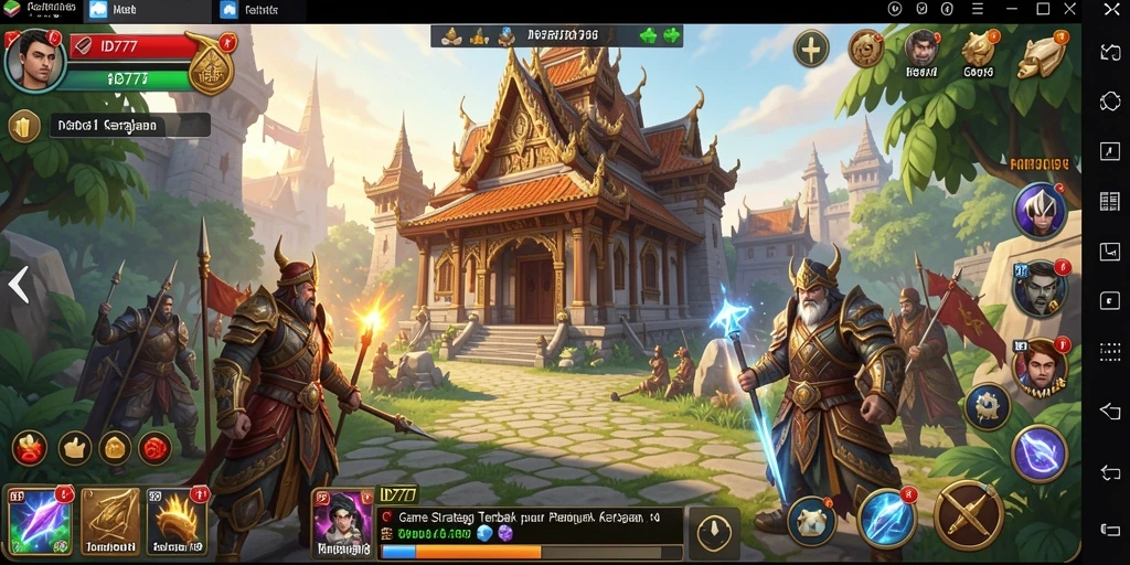 Tampilan gameplay seru dan strategi dalam ID777