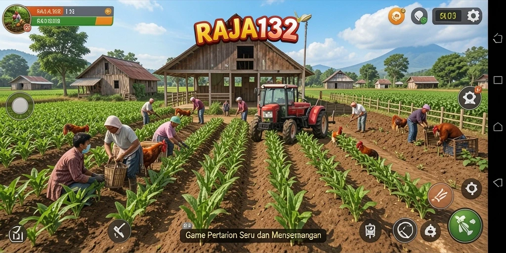 Tampilan gameplay interaktif dan seru dalam RAJA132.