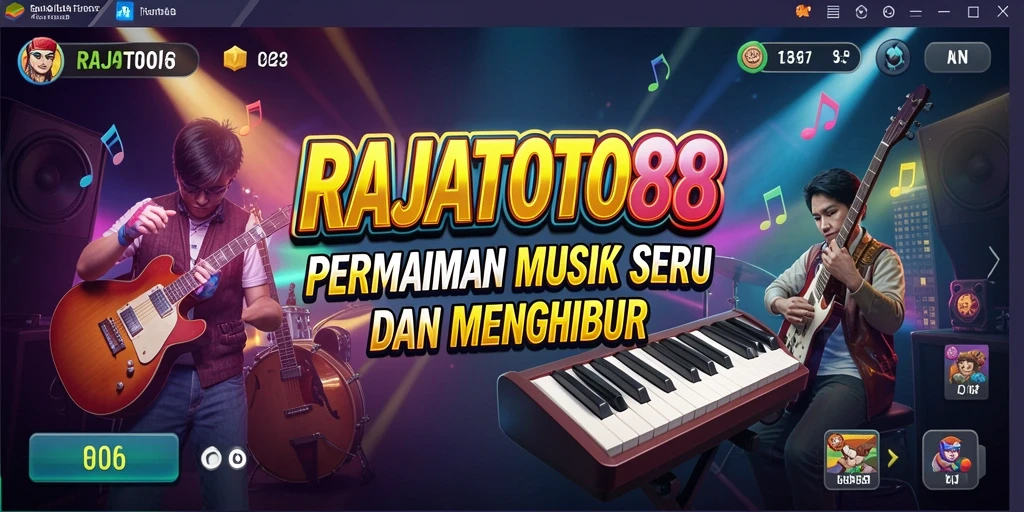 Screenshot gameplay RAJATOTO88 menampilkan aksi bermain musik yang mengasyikkan.