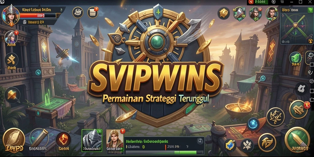 Tampilan gameplay menarik dalam SVIPWINS yang menampilkan strategi yang mendebarkan.