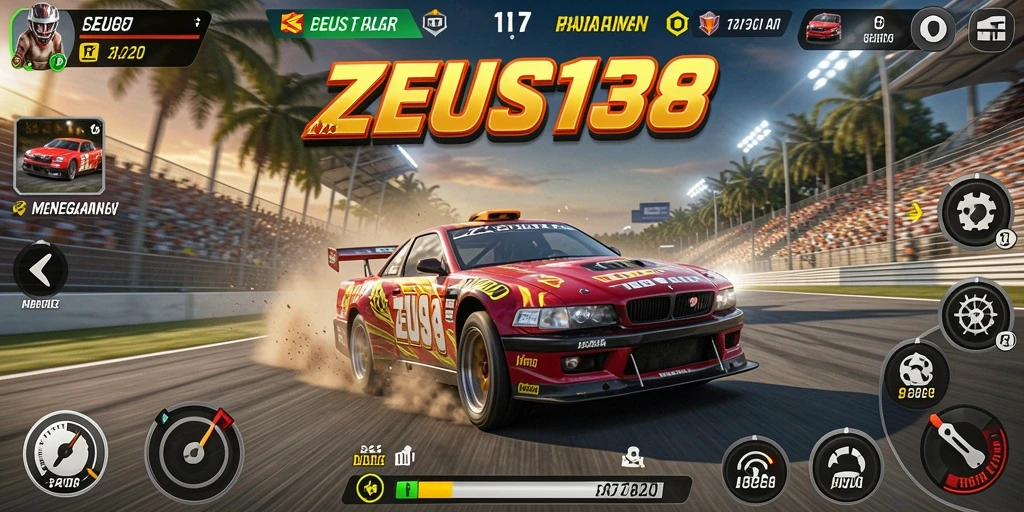 Gameplay balap yang kompetitif dan mendebarkan di ZEUS138.